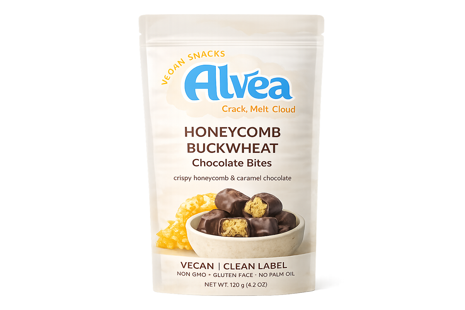 Honeycomb Buckwheat Chocolate Bites