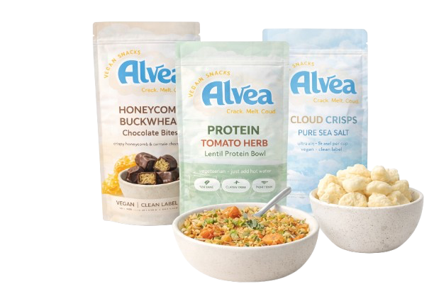 Gamme Alvéa — Honeycomb, Protein Bowl, Cloud Crisps